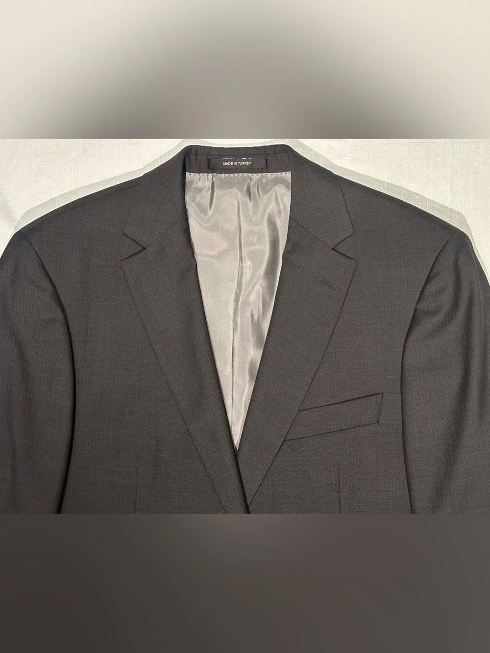 $995 NEW HUGO BOSS BLACK LABEL SPORTCOAT JACKET 40R 40 R CHARCOAL SELF STRIPE